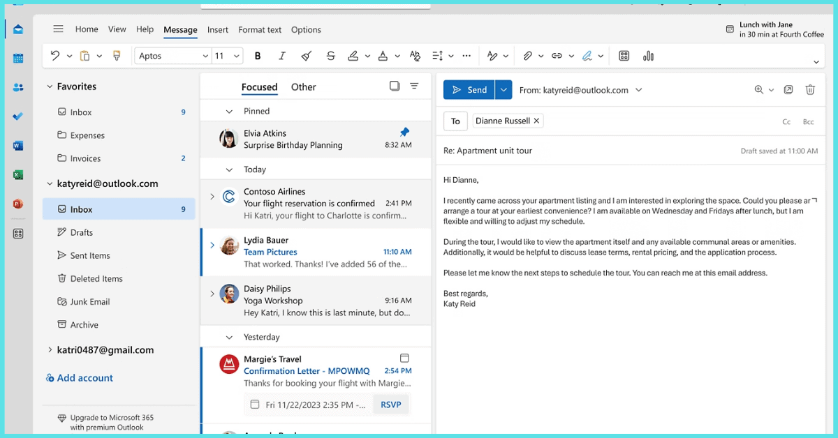 تحميل outlook للكمبيوتر