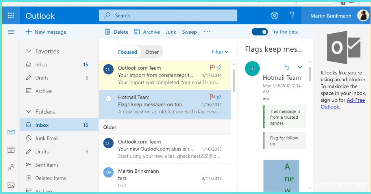 تحميل outlook للكمبيوتر